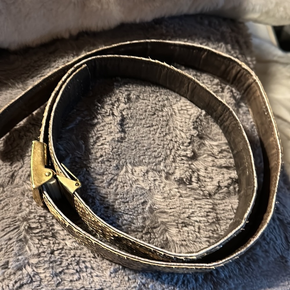 L.F.B. DIAMOND Genuine Snakeskin Beige Belt Pat.no.521596
Condition good - Picture 4 of 7